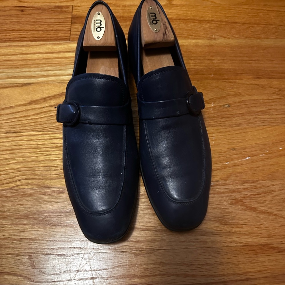 Salvatore Ferragamo Black Leather Oxfords